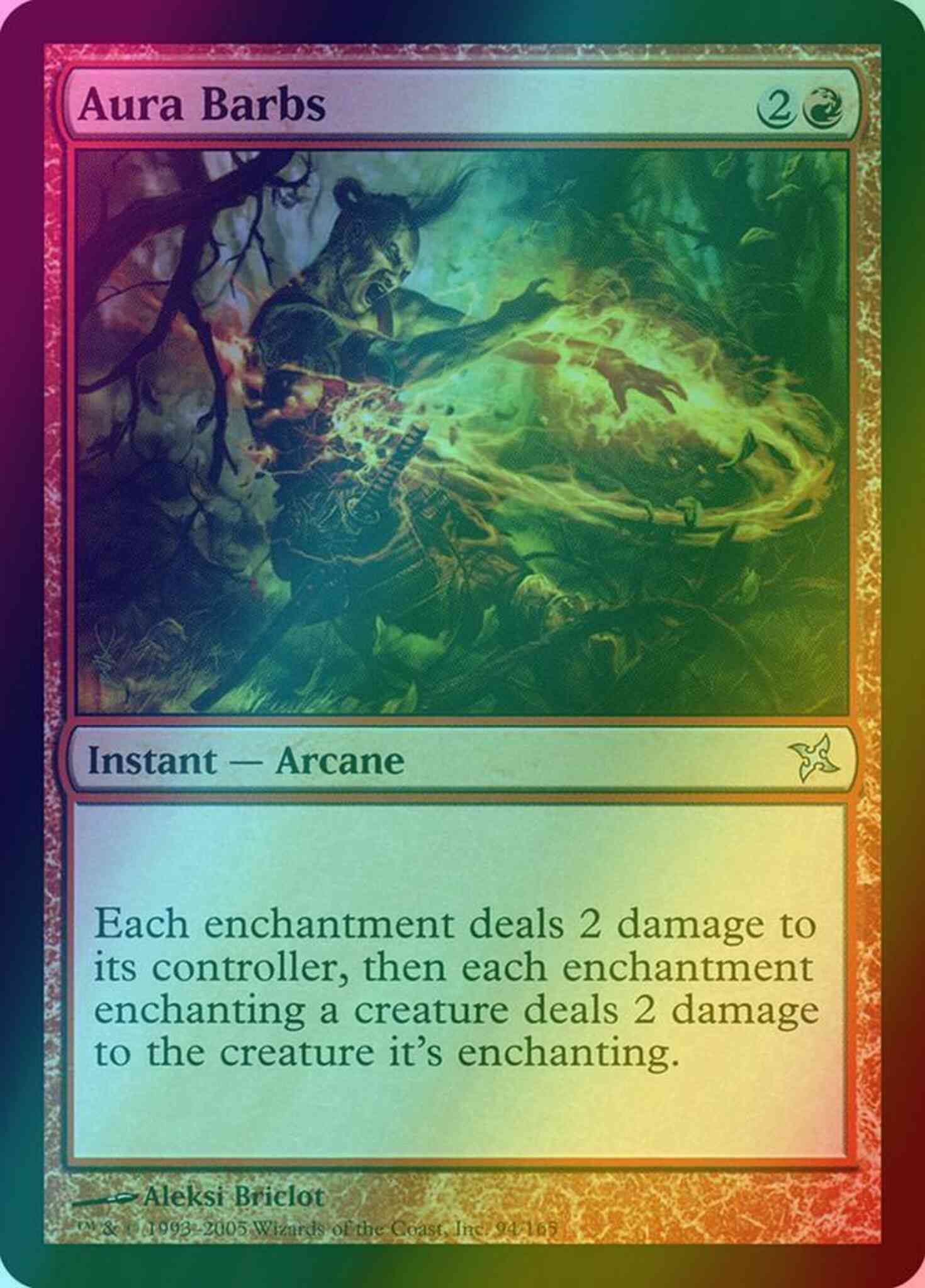 Aura Barbs [94] [Betrayers of Kamigawa] [Foil]