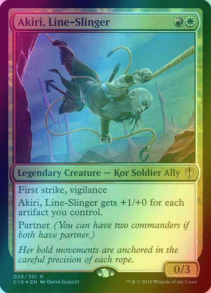 Akiri, Line-Slinger [26] [Commander 2016] [Foil]