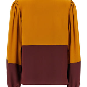 Saint Laurent Color-block Blouse