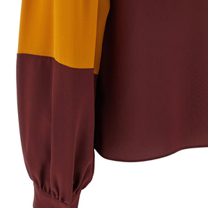 Saint Laurent Color-block Blouse
