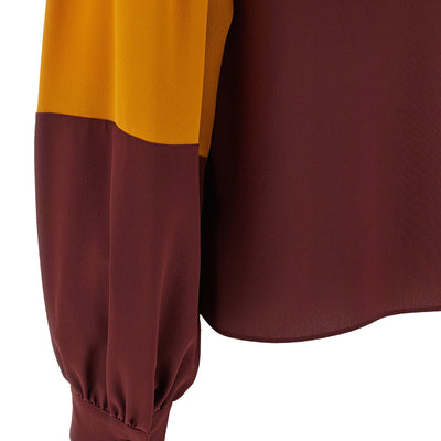 Saint Laurent Color-block Blouse