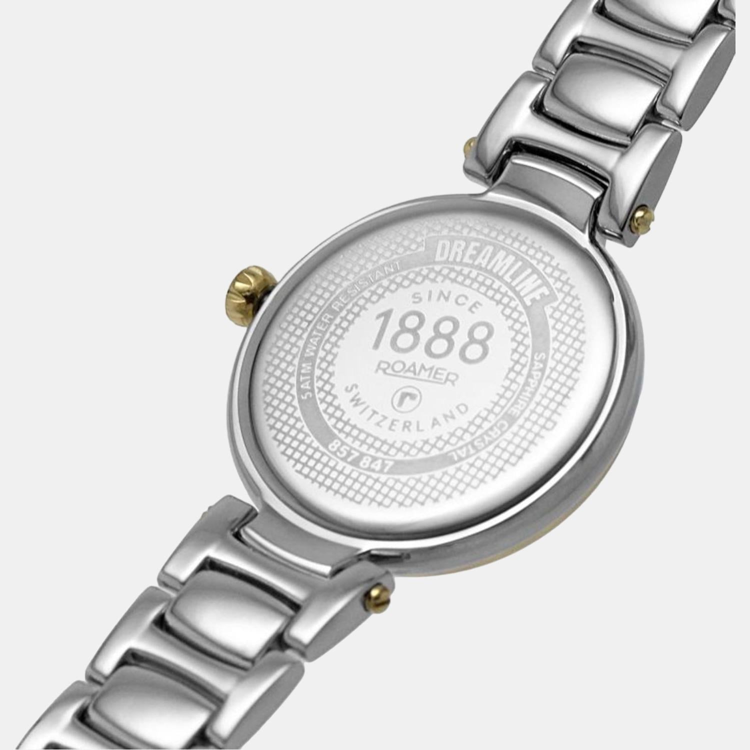 Dreamline Diamond Women Quartz White Dial Analog Stainless Steel Watch 857847 47 29 50