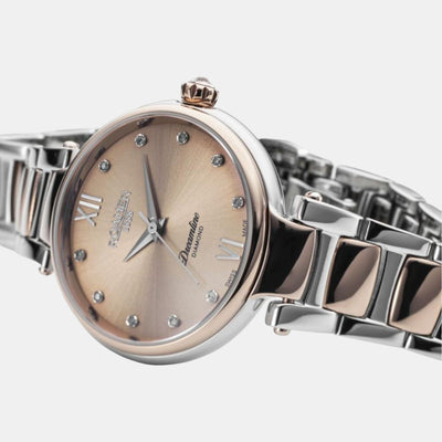 Dreamline Diamond Women Quartz Rose Gold Dial Analog Stainless Steel Watch 857847 49 38 50