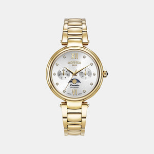Dreamline Moonphase Women Quartz Silver Dial Analog Stainless Steel Watch 858801 48 29 50