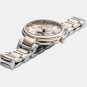 Dreamline Moonphase Women Quartz Rose Gold Dial Analog Stainless Steel Watch 858801 49 38 50