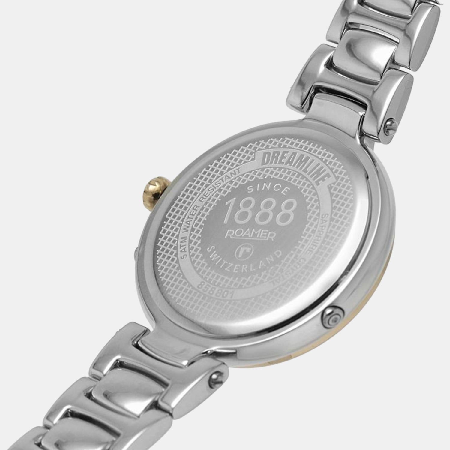 Dreamline Moonphase Women Quartz Rose Gold Dial Analog Stainless Steel Watch 858801 49 38 50