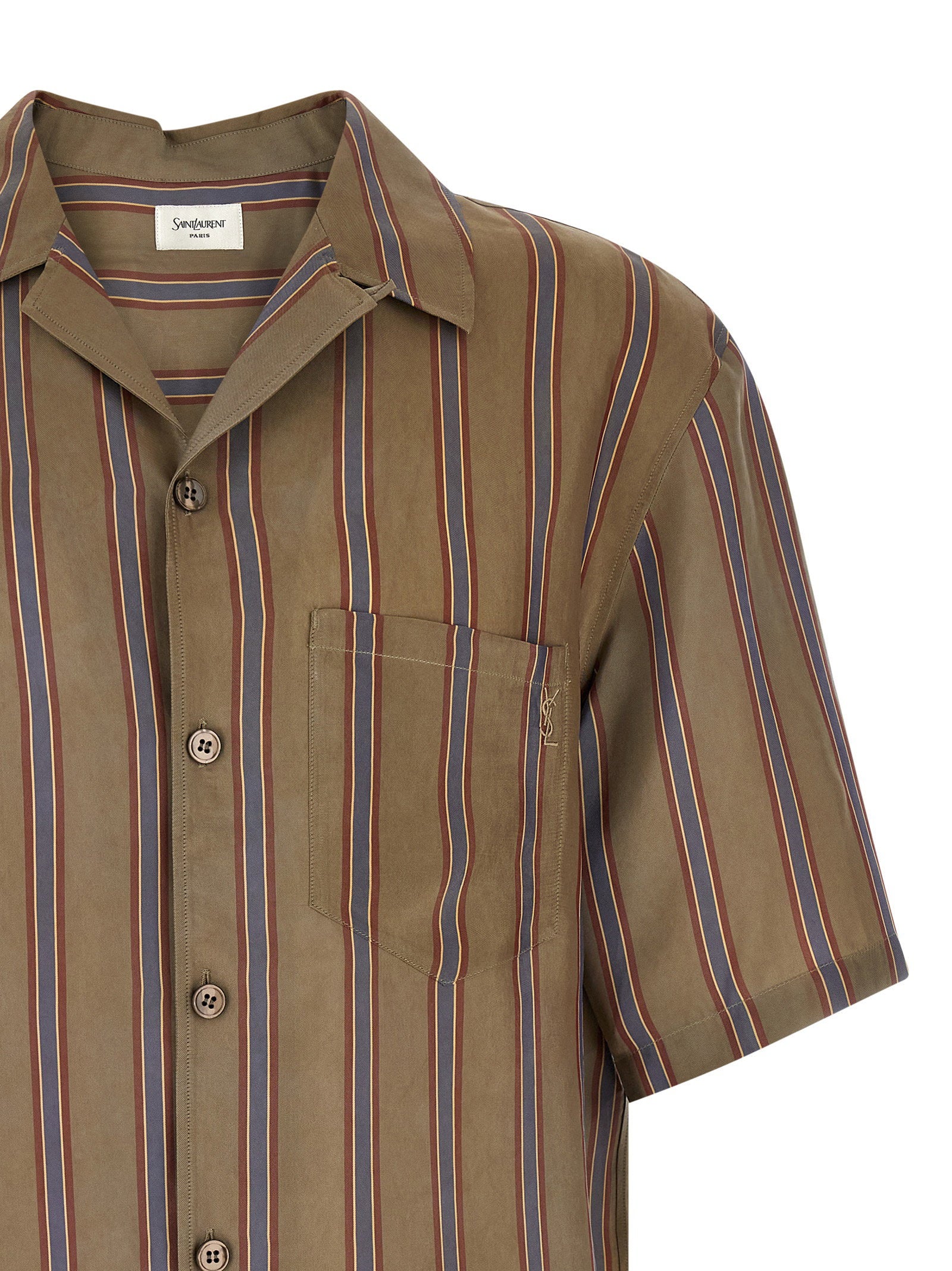 Saint Laurent Cassandre Striped Shirt