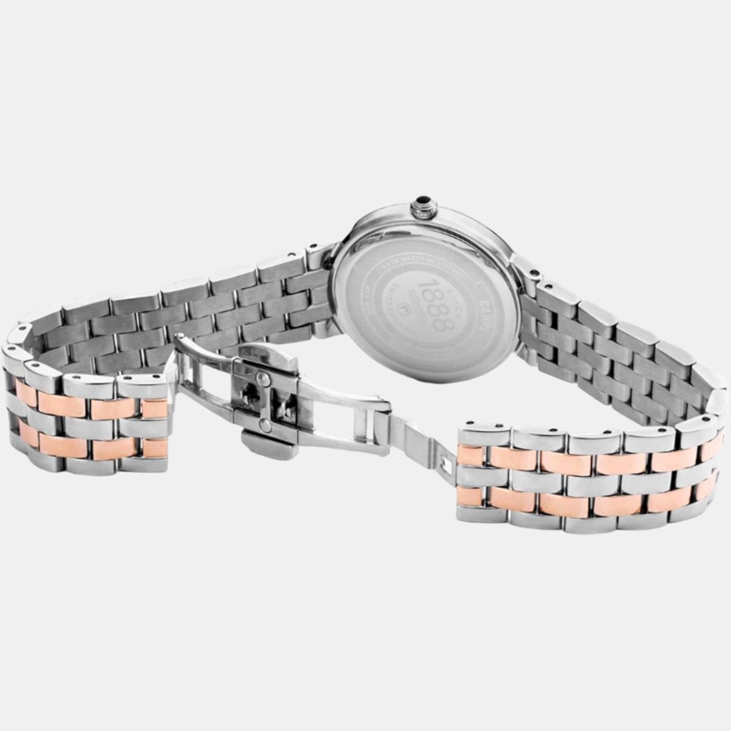 Capri Diamond Women Quartz White Dial Analog Stainless Steel Watch 859845 49 29 50