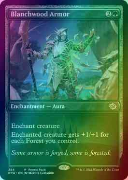 Blanchwood Armor [384] [Dark Frame Promo Pack] [The Brothers' War] [Foil]