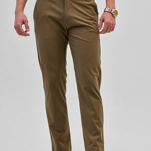 Brown Slim Fit Trousers