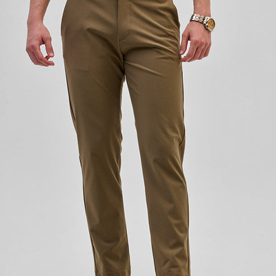 Brown Slim Fit Trousers
