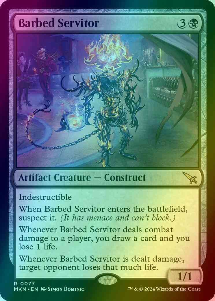 Barbed Servitor [77] [Murders at Karlov Manor] [Foil]