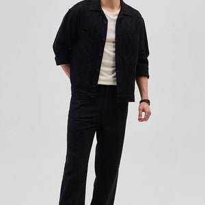 Black Geometric Overshirt