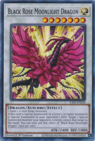 Black Rose Moonlight Dragon - RA03-EN038 - Super Rare - 1st Edition