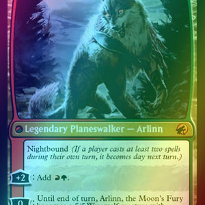 Arlinn, the Pack's Hope // Arlinn, the Moon's Fury [Prerelease] [211s] [Innistrad: Midnight Hunt Promos] [Foil]