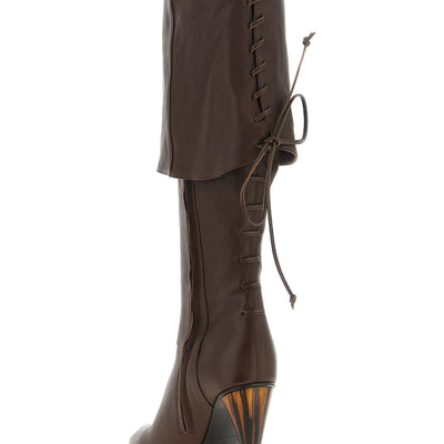 Alexander McQueen Horn Heel Boots