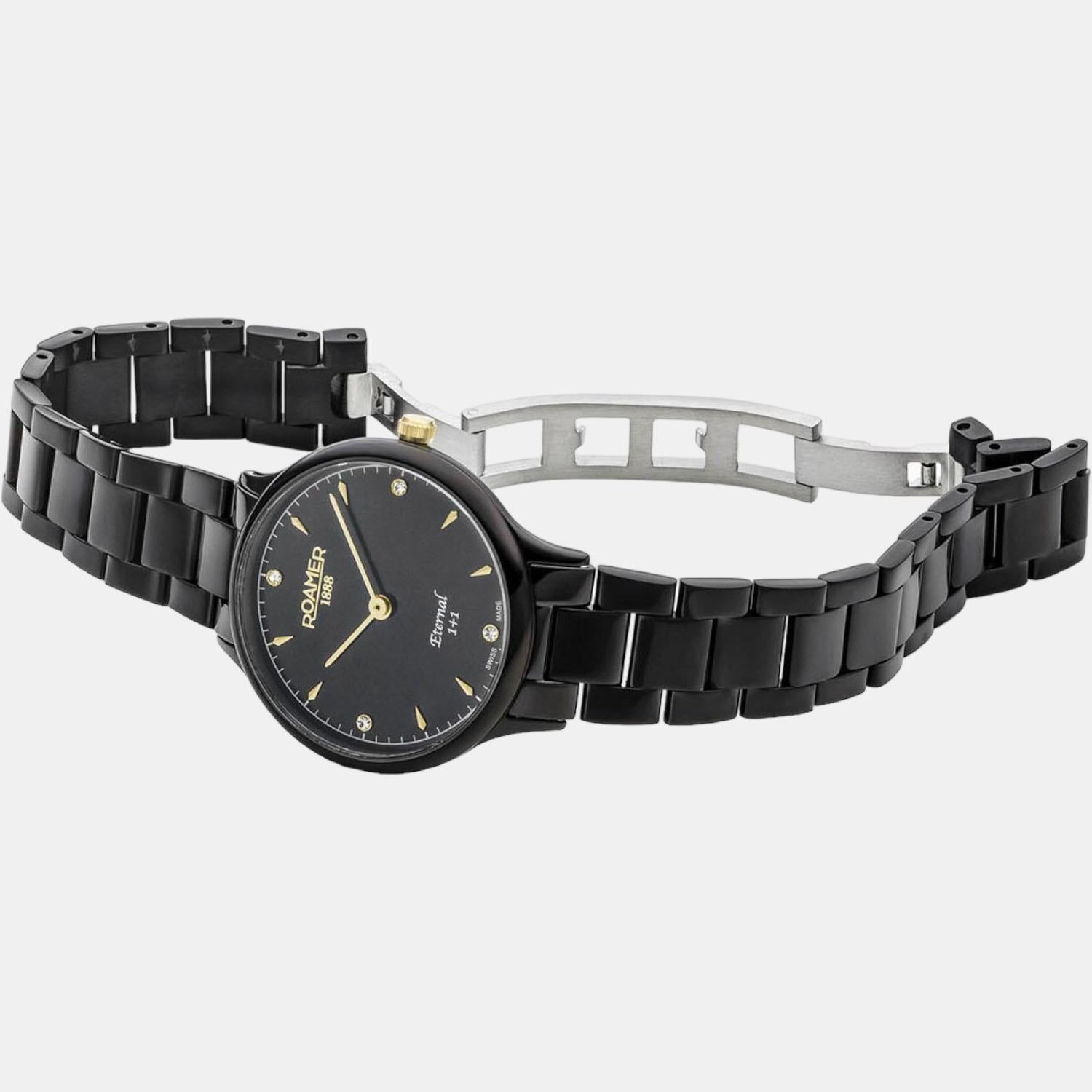 Eternal Women Quartz Grey Dial Analog Stainless Steel Watch 863857 45 55 50
