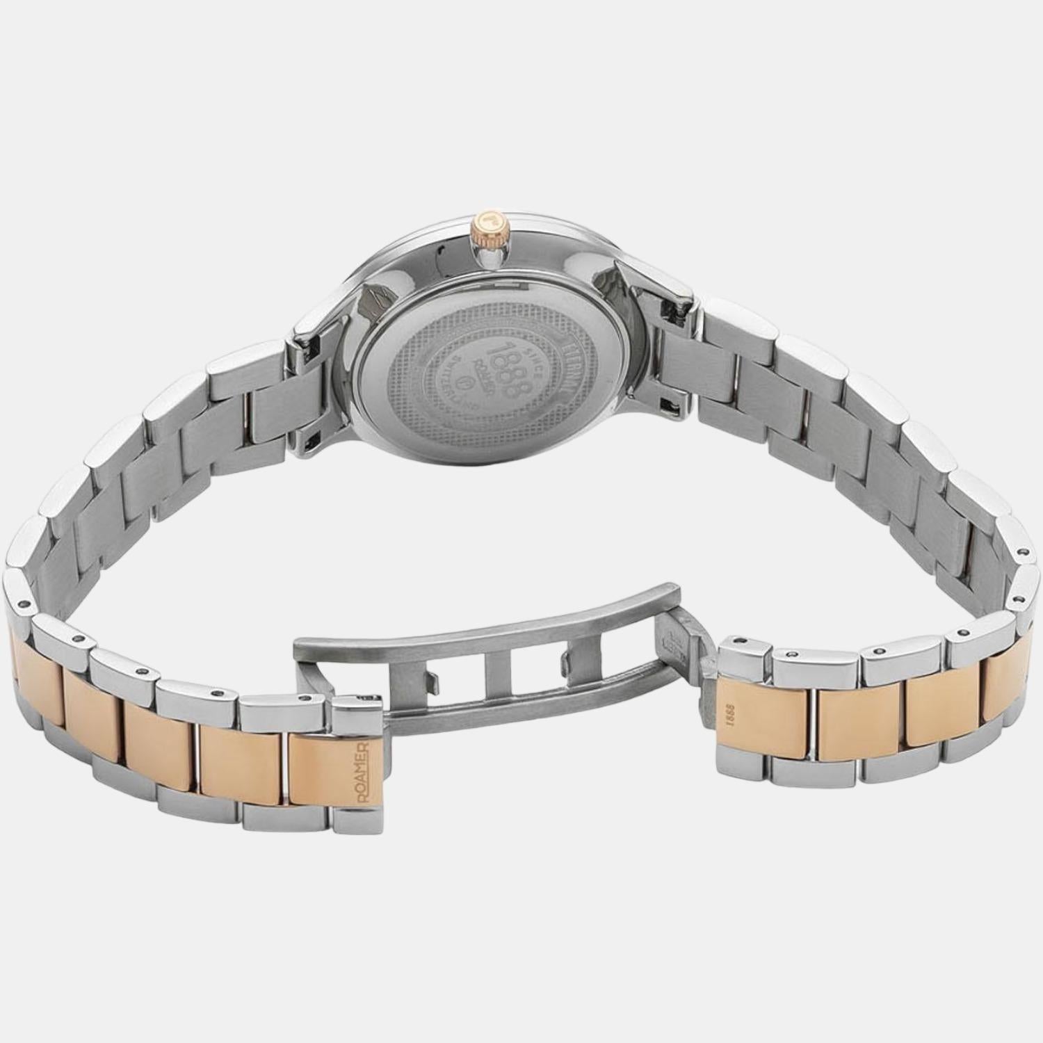 Eternal Women Quartz Grey Dial Analog Stainless Steel Watch 863857 49 55 50