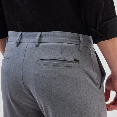 Grey Slim Fit Trousers