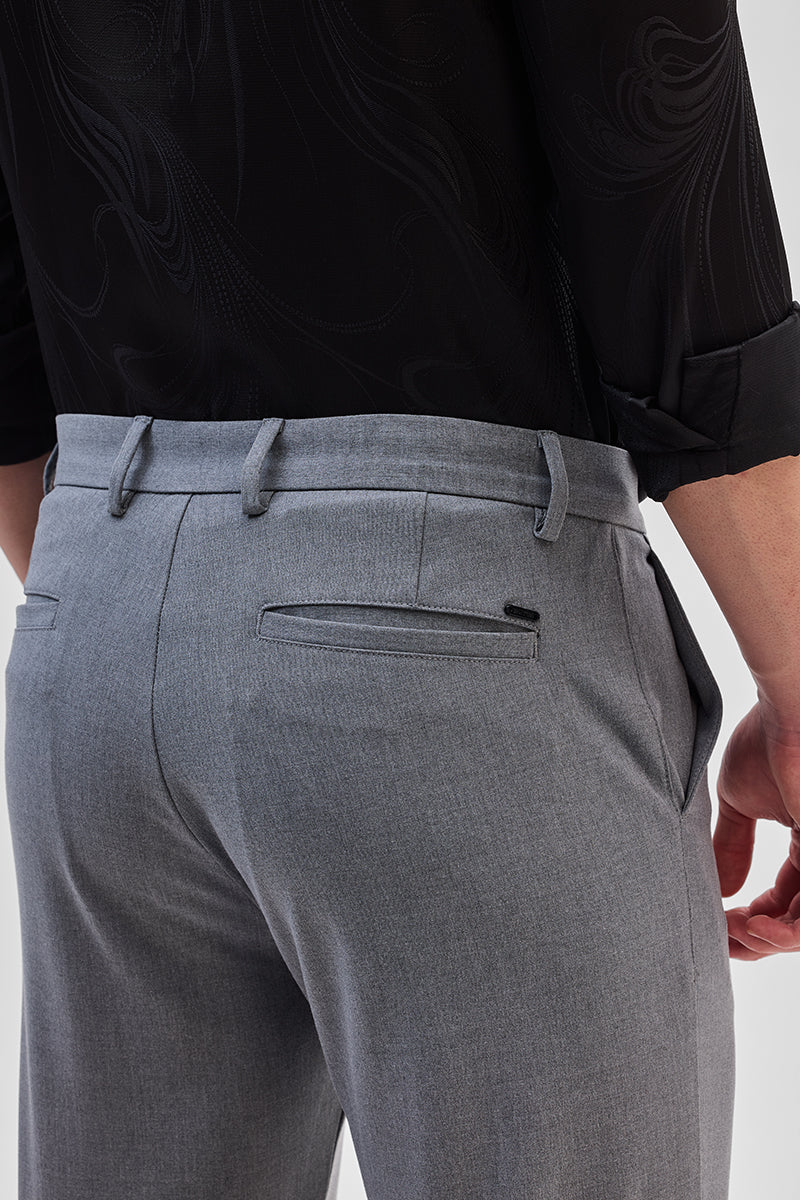 Grey Slim Fit Trousers