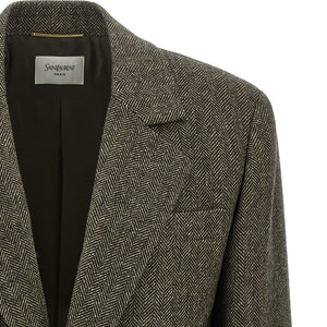 Saint Laurent Herringbone Blazer