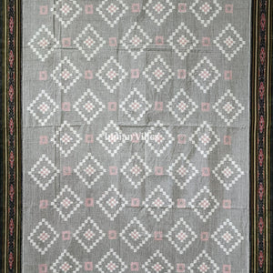 Grey Odisha Ikat Sambalpuri Cotton Saree