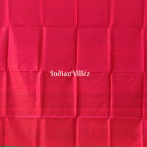 Bottle Green Dual Tone Reddish Orange Handwoven Bishnupuri Silk Saree