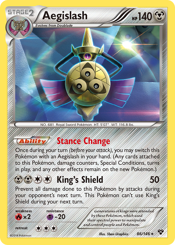 Aegislash - 86/146 - Rare Holo