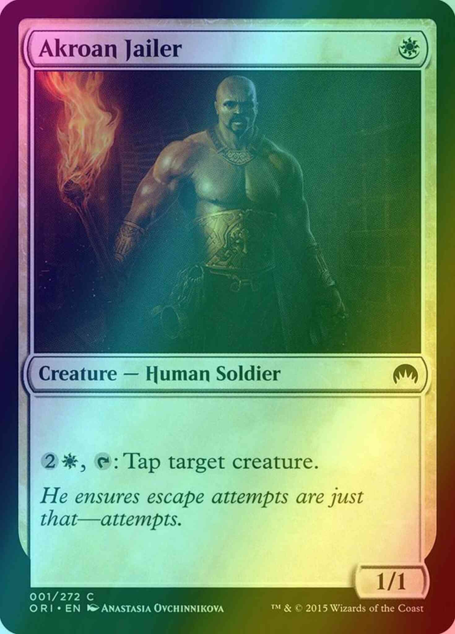 Akroan Jailer [1] [Magic Origins] [Foil]