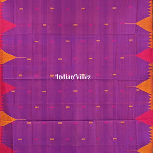 Purple Ganga-Jamuna Gopalpur Tussar Silk Saree