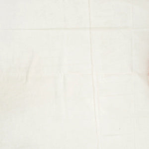 White Handloom Bengal Cotton Saree With Diamond Buttas