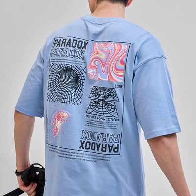 Paradox Light Blue Oversized T-Shirt