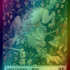 Beast Token (08) // Food Token (13) [Wilds of Eldraine: Tokens] [Foil]