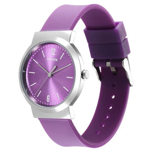 Essentials Purple Dial & Polyurethane Strap