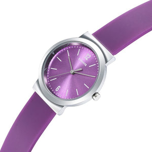 Essentials Purple Dial & Polyurethane Strap