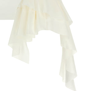 Alexander McQueen Silk Ruffle Tank Top