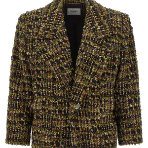 Saint Laurent Bouclé Tweed Blazer