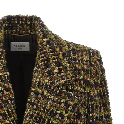 Saint Laurent Bouclé Tweed Blazer