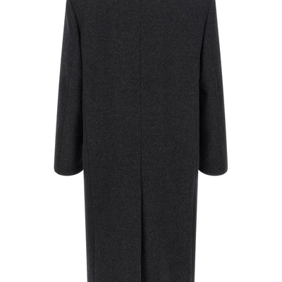 Saint Laurent Double-face Combed Wool Coat