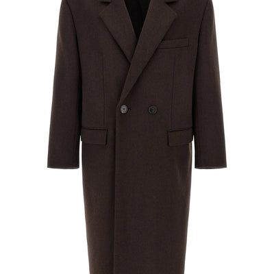Saint Laurent Double-face Combed Wool Coat