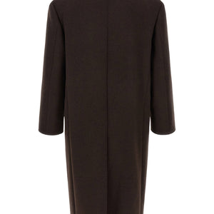 Saint Laurent Double-face Combed Wool Coat