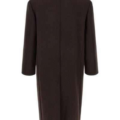 Saint Laurent Double-face Combed Wool Coat