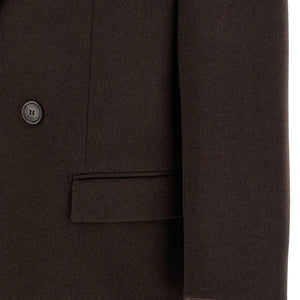 Saint Laurent Double-face Combed Wool Coat