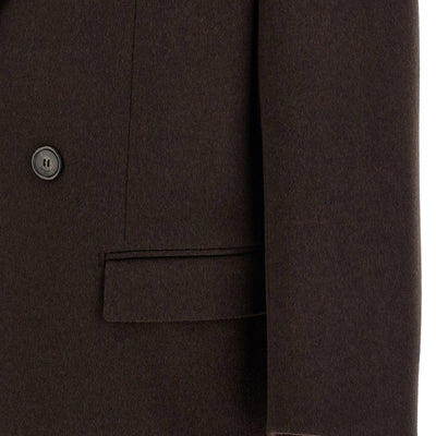 Saint Laurent Double-face Combed Wool Coat
