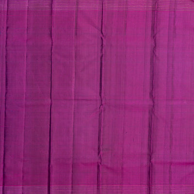 Navy Blue Handloom Kanchipuram Silk Saree With Annam Motifs