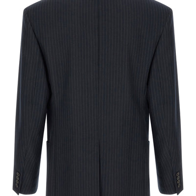 Saint Laurent Pinstriped Double-breasted Blazer