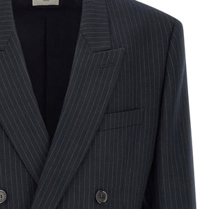 Saint Laurent Pinstriped Double-breasted Blazer