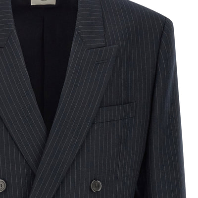 Saint Laurent Pinstriped Double-breasted Blazer
