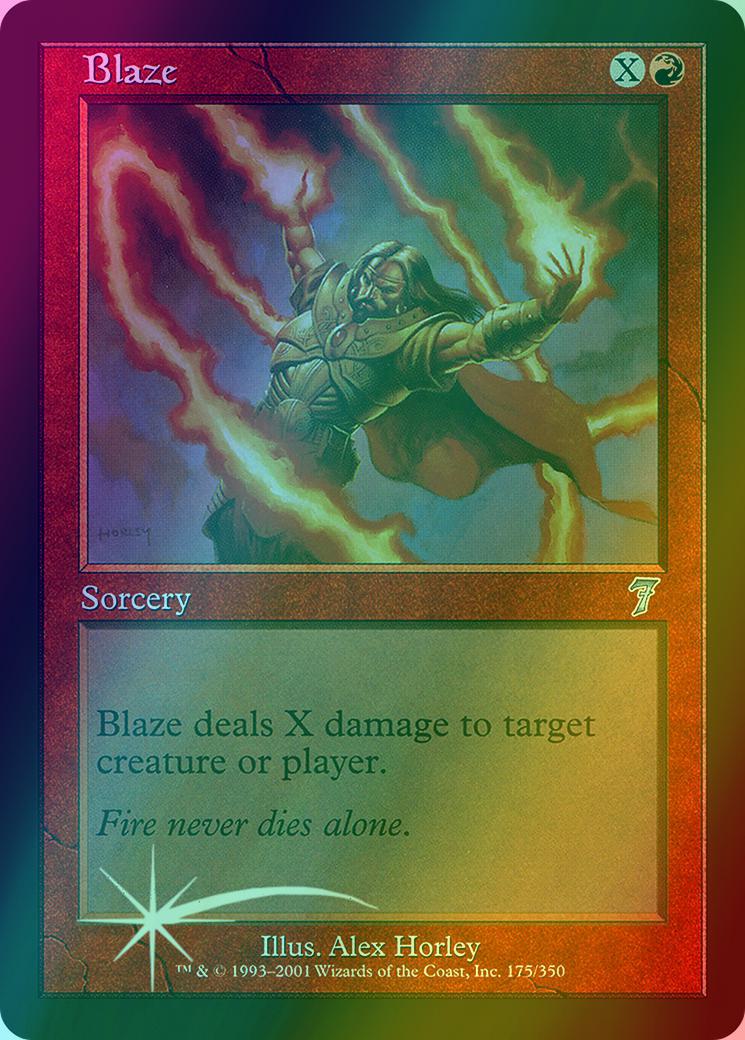Blaze [175x] [Seventh Edition] [Foil]