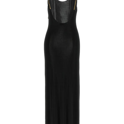 Saint Laurent Cassandre Chain Dress